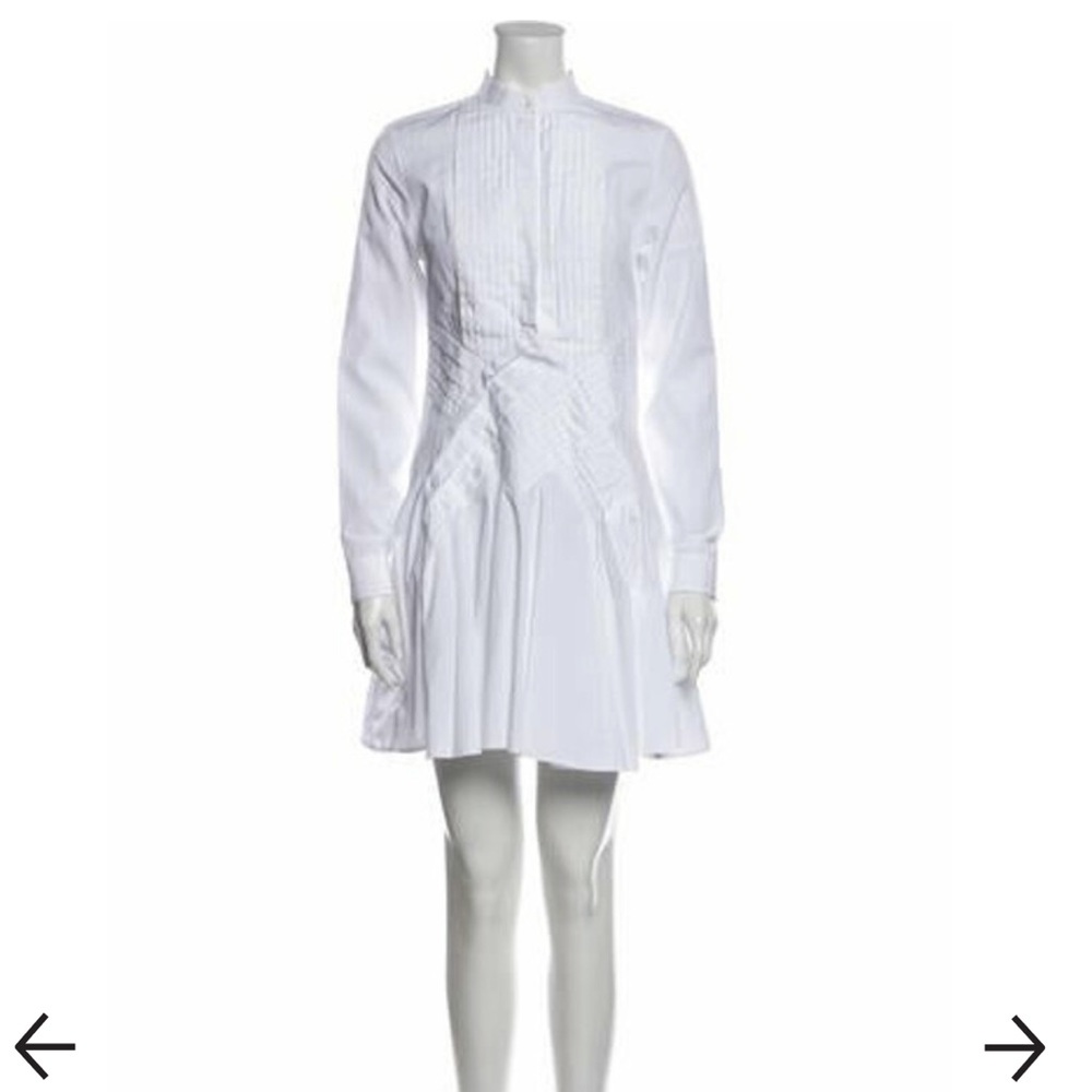 Viktor & Rolf Mock Neck Mini Dress White Size IT 36